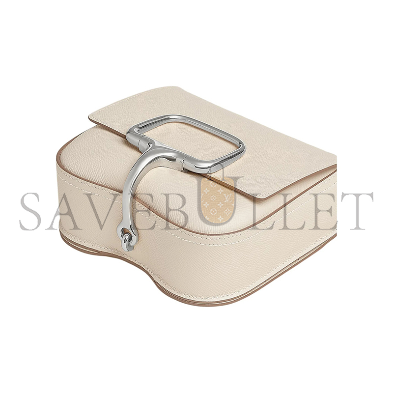HERMES MINI DELLA CAVALLERA EPSOM PALLADIUM HARDWARE H085367CK10 (18*15*6cm)